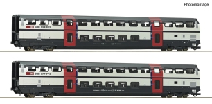 Roco 6200217 - H0 - 2-tlg. Set Doppelstockwagen 2. Kl., SBB, Ep. V-VI - Set 2